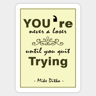 Mike Ditka Sports Quotes Sticker